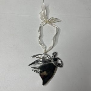 “Motherhood” Serenity Angel Pewter Ornament Willa Cather Quotation